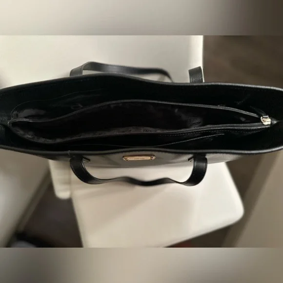 Michael Kors Black Leather Tote - Picture 6 of 6